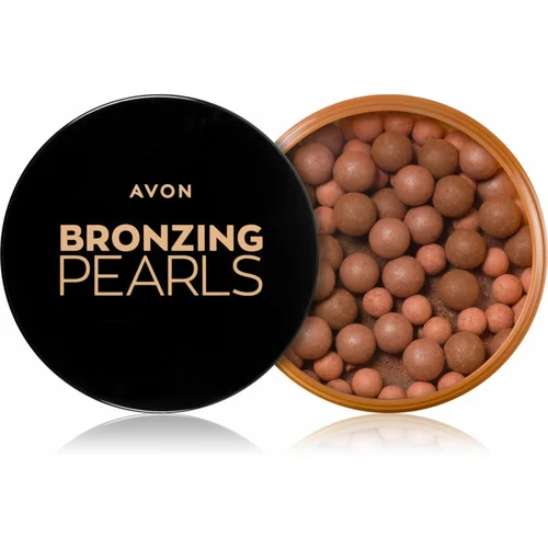 Avon Pearls brončane perle za lice nijansa Medium 28 g