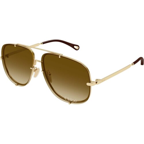 Chloe CH0348S 003 ONE SIZE (62) Zlata/Rjava Slike