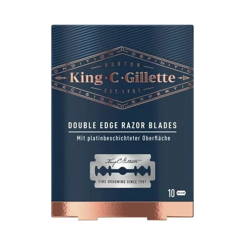 Gillette King C. nadomestne britvice za klasični brivnik, 10 kos.