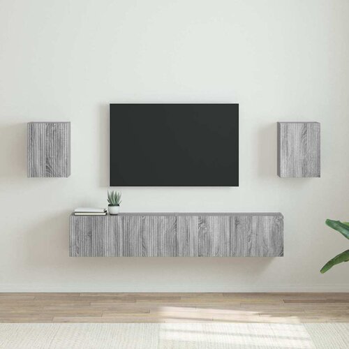 TV zidni ormar Zidne 2 pcs Siva Sonoma 30 x 31 x 40 cm Cijene