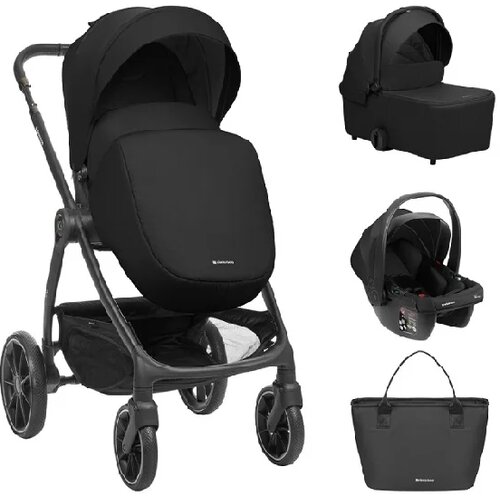 Kikka Boo Kolica za bebe 3u1 Modena KKB11259, 22kg, Crna Slike