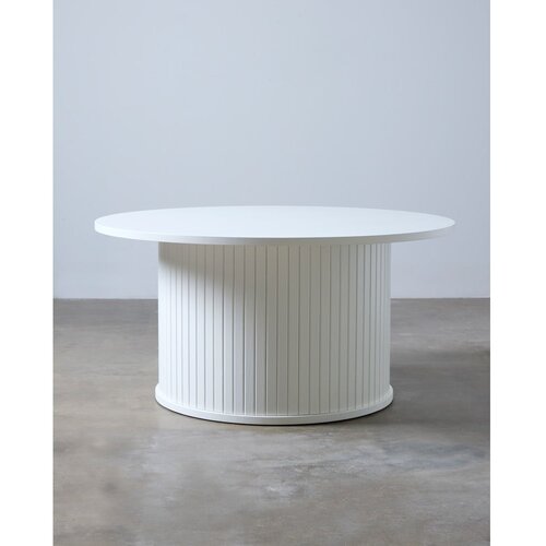 Unique Furniture Bela okrogla mizica Nola &amp;ndash; Slike