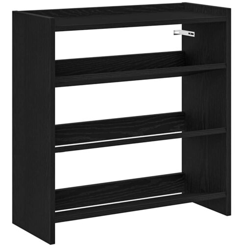 Maison Chic Regal za čevlje - Polica za čevlje črn 60x25x62 cm inženirski les, (21778340) Cene