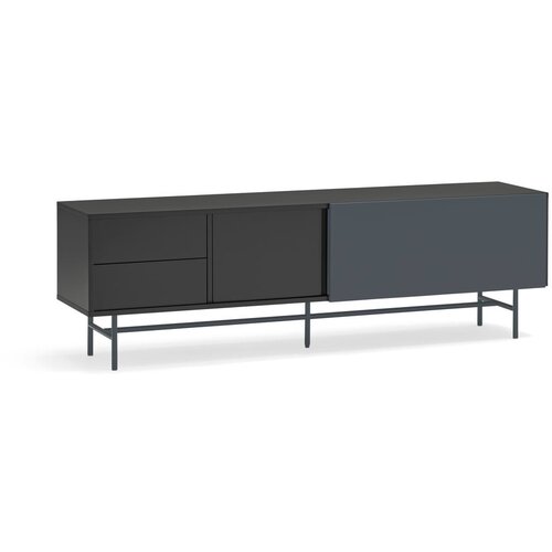 Teulat Crna/antracitno siva TV komoda 180x56 cm Nube &amp;ndash; Slike