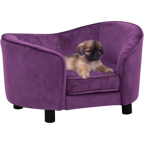 SOFA za pse bordo 69 x 49 x 40 cm pli&amp;scaron;ana Slike