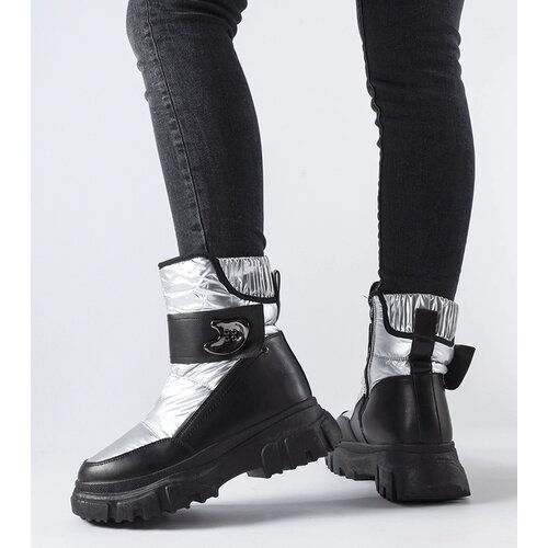 Gemre Gray insulated snow boots Mejia Cene