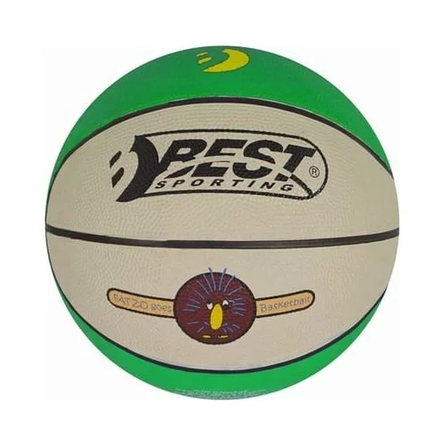 BEST Sport & Freizeit Mini košarkarska žoga - zelena/krem