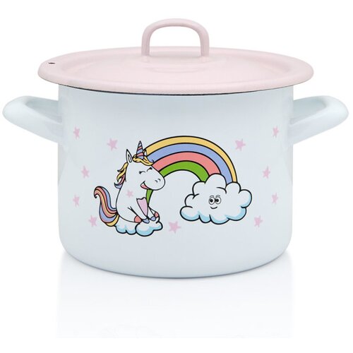 Metalac duboka posuda s poklopcem pink unicorn 14cm/1,50 lit. Cijene