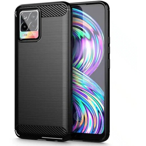 Techsuit Carbon Silicone maska za Realme 8 4G / 8 Pro 4G &ndash; crna Cijene