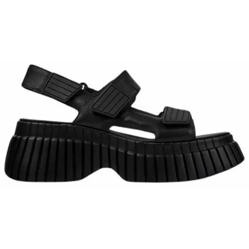 Camper Kožne sandale BCN za žene, boja: crna, s platformom, K201511.005
