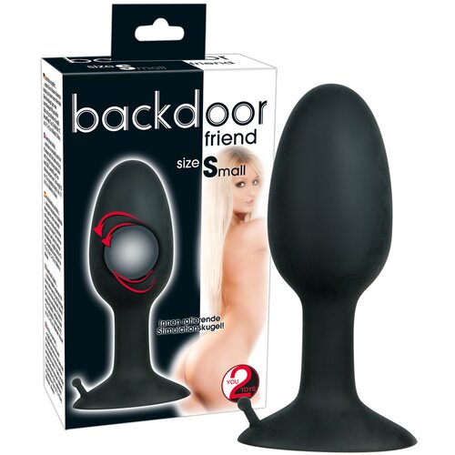 You2Toys You2 Toys Analna kupa Backdoor Friend Smal, 8cm, Crna Cene
