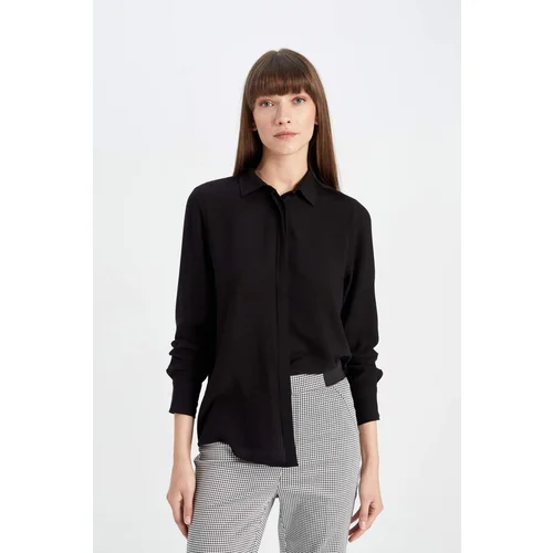 Defacto Regular Fit Long Sleeve Basic Shirt