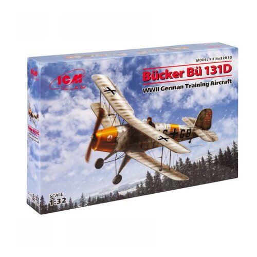 ICM model kit aircraft - Bücker Bü 131D wwii german training aircraft 1:32 ( 060950 ) Cene