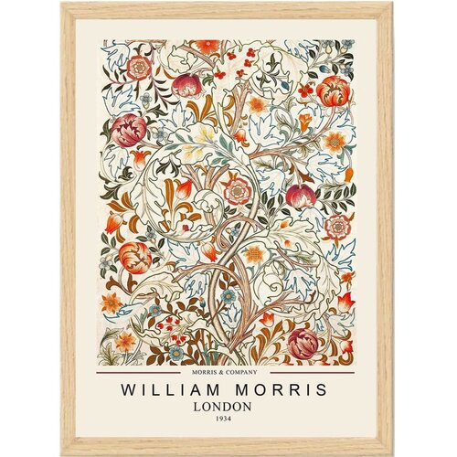Wallity Plakat z okvirjem 35x45 cm William Morris &amp;ndash; Wallity Slike