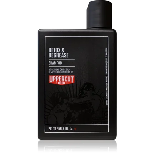 Uppercut Deluxe Detox & Degrease globinsko čistilni šampon za moške 240 ml