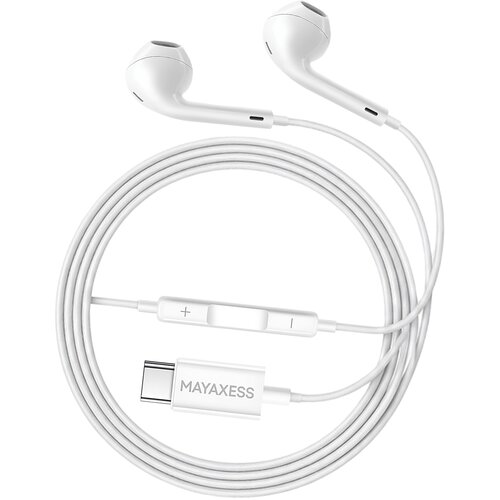 Oem Mayaxess, Žične USB-C slu&scaron;alke za Pixel 9 z vgrajenim mikrofonom, Bela, (5000299357) Cene