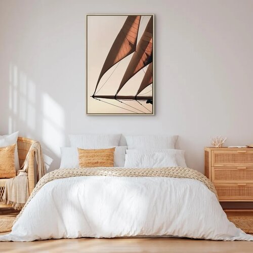  Slika - Sea Wind (1 Part) Vertical 60x90 U prirodnom drvenom okviru Cene