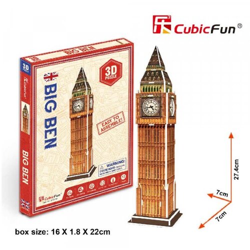 Cubicfun KUBIČNA ZABAVNA Slagalica 3D Big Ben S3015h Slike