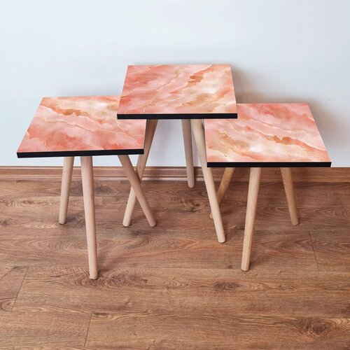Hanah home set klub stočića 3Shp336, 3 komada, Žuta Cene