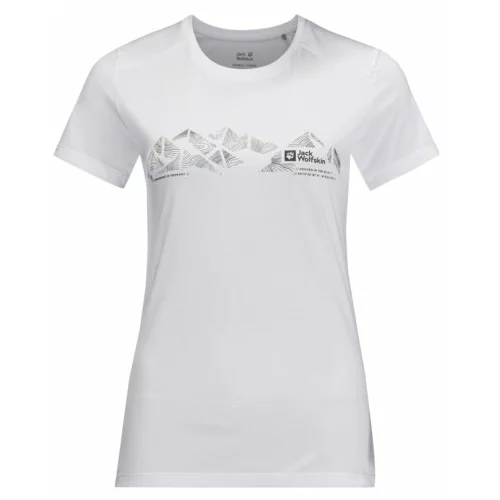Jack Wolfskin Sportska majica kratkih rukava Crosstrail Graphic boja: bijela