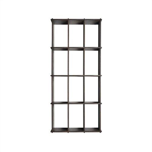 OYOY Living Design Polica s vi&scaron;e razina od čvrste jeseni u tamnoj prirodnoj boji 58 cm Grid &ndash; Cijene