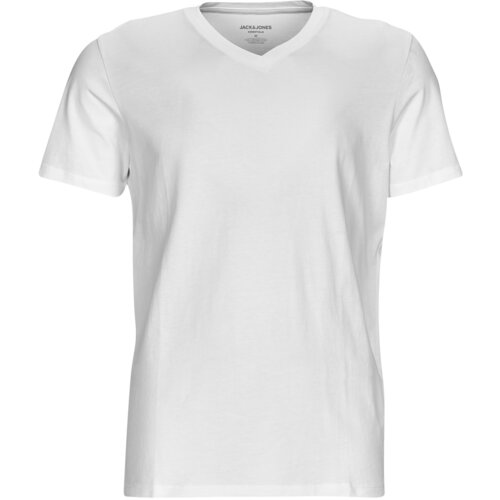 Jack &amp;amp; Jones Majice s kratkimi rokavi JJEORGANIC BASIC TEE SS V-NECK Bela Slike