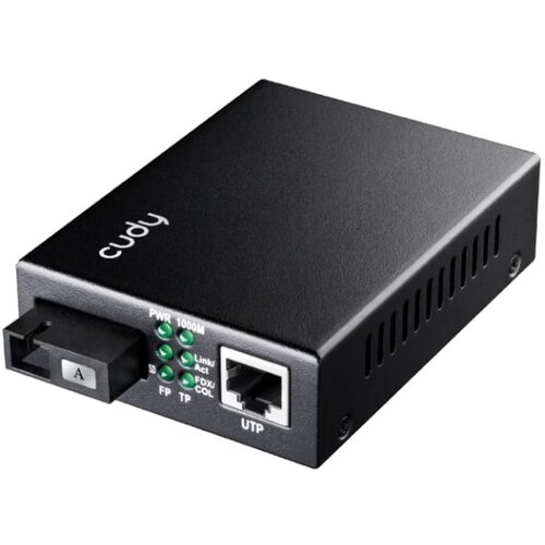 Cudy MC100GSB-20A 10/100/1000 gigabit ethernet media converter wdm bidi, TX1310nm RX1550nm Cene