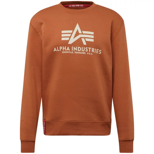 Alpha Industries Majica kremna / konjak