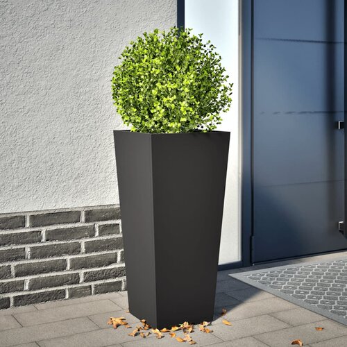 vidaXL Vrtna sadilica crna 35x35x75 cm čelična Cijene