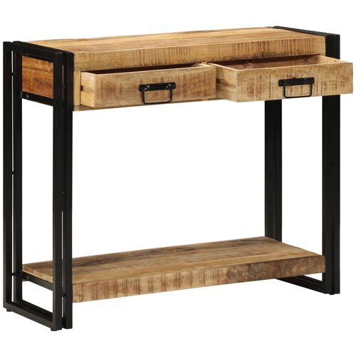 vidaXL Končna miza 90x33x75 cm Trden grob les mangovca, (22056305) Cene