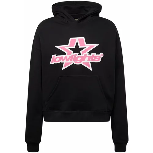 Low Lights Studios Sweater majica 'Superstar' svijetloroza / crna / bijela