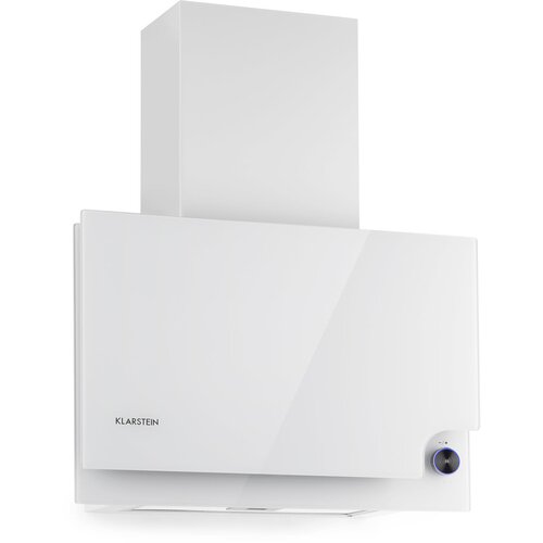Klarstein Amelia, kuhinjska napa, 123 W, 60 x 47 x 23,5 cm, LED okretni regulator osjetljiv na dodir, bijela Slike