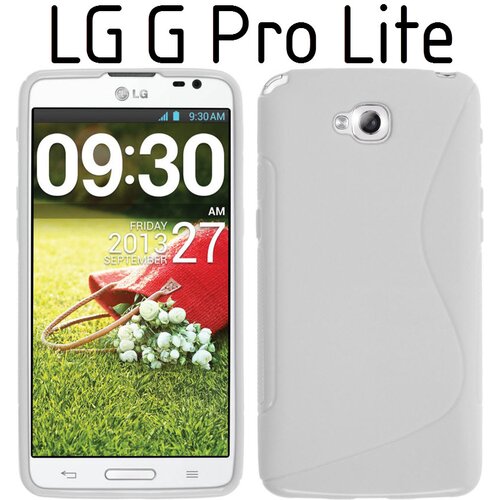  Gumijasti / gel etui S-Line za LG G Pro Lite - beli Slike