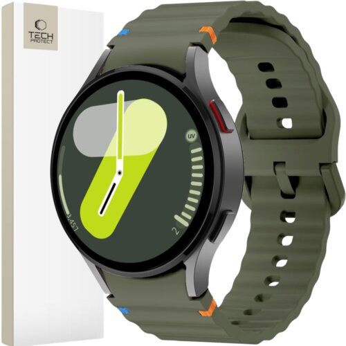 TECH-PROTECT SILIKONSKI OVITEK ZA SAMSUNG GALAXY WATCH 4/5/6/7/FE ARMY GREEN, (21974540) Cene