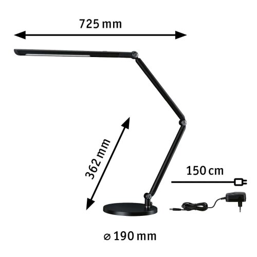 PAULMANN 78912 - LED/10,6W Prigu&amp;scaron;iva stona lampa FLEXBAR 230V 3000/4000/6500K Slike