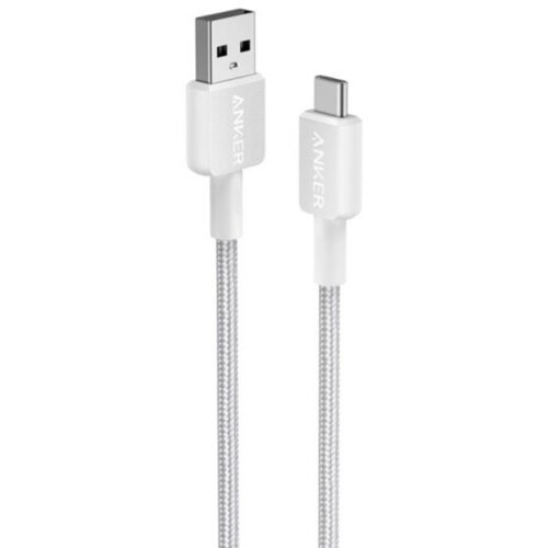 Anker 322 usb-a to usb-c (3ft braided) - white Slike