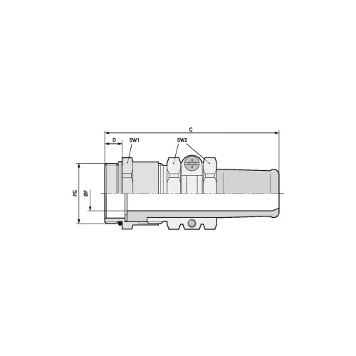  Kabelska uvodnica PG21 mesing prirodne boje LappKabel SKINDICHT SR PG 21/17 25 kom.