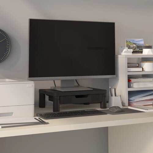 The Living Store Stalak za monitor crni 43 x 30,5 x 13 cm Cijene