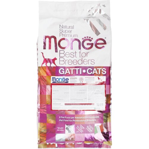 Monge Hrana za mačke koje ne izlaze napolje Best For Breeders Adult Cat Indoor, 10kg Slike