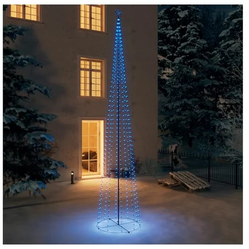 Novoletna jelka stožec 752 modrih LED lučk 160x500 cm