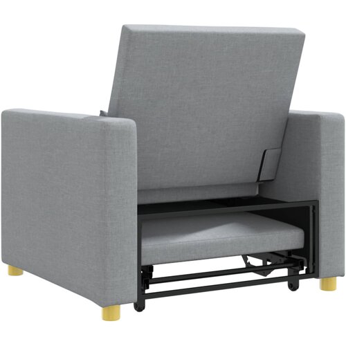 SOFA na razvlačenje Singl Svjetlosiva 90 x 165 x 87 cm tkanina Slike