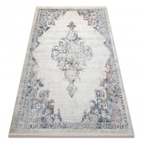 RugsX DISTIN 0826A bela / modra / svetlo zelena moderna preproga - Ornament, vintage, resice 180x270 cm, (21990264) Cene