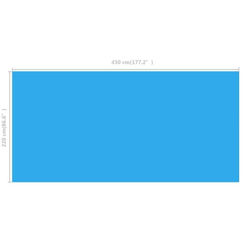  Pravokotna prevleka za bazen 450 x 220 cm moder PE, (21002516) Slike