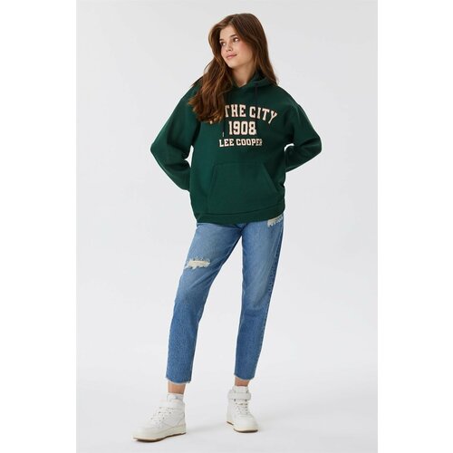 Lee Cooper Bella Women's Hooded Sweatshirt Green Slike
