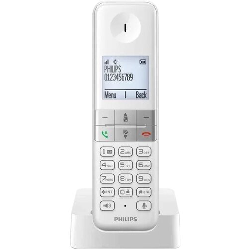 Philips fiksni bežični telefon D470 ekran 1.8inc, block, polifon, white Slike