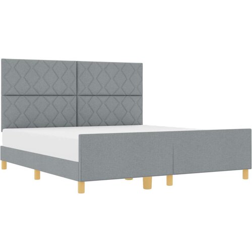 VidaXL krevet u svjetlosivoj boji 180x200 cm Tkanina Slike