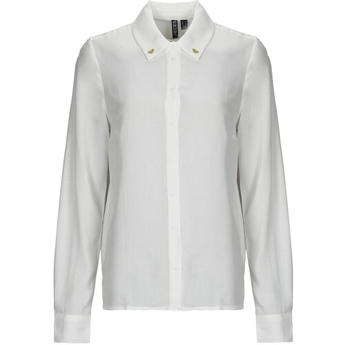 Pieces Srajce &amp;amp; Bluze PCELINA EMB LS SHIRT KAC FC Bela Slike