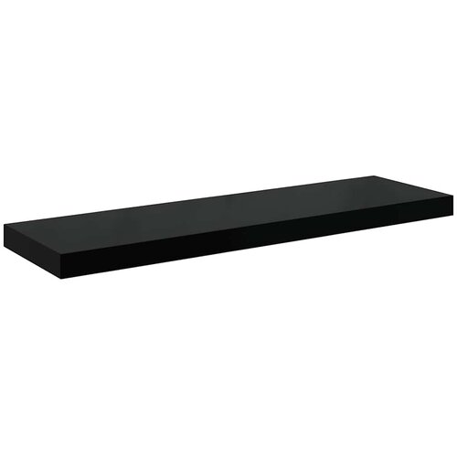  Plutajuće zidne police 2 kom sjajne crne 80 x 23,5 x 3,8 cm MDF Slike