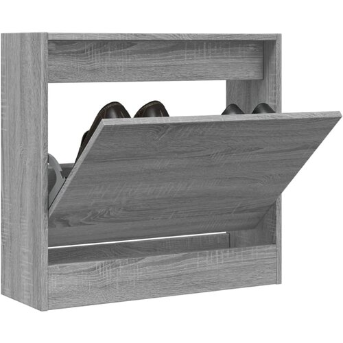  The Living Store Omarica za čevlje siva sonoma 60x21x57 cm inženirski les - Omarica Za Čevlje, (21442325) Cene