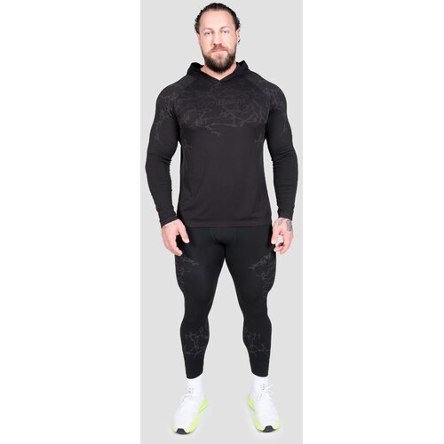 GymBeam Kompresijske tajice Static Black S Slike